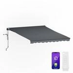 blumfeldt CloudShade Markise &ndash; 3m elektrische Gelenkarmmarkise mit App &