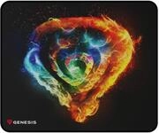 Genesis Carbon 500 M Fire G2 Mauspad Gaming, Medium 300x250mm, rutschfeste