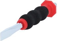 KS Tools 156.0251 Flachmei&szlig;el mit Handschutzgriff, 8-kant, 10mm