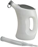 Carpoint Pressol Ausgusskanne 3L mit Deckel, Kappe und Flexlauf, Grau, Wei&szlig; 