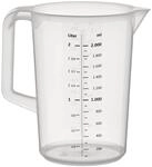 APS Messbecher 2 l, &Oslash; 15,5 x H&ouml;he 21 cm, geschlossener Griff | Kunststoffbecher mit