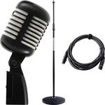 Pronomic DM-66BK/WH Dynamisches Mikrofon Set - Vocal-Mikrofon f&uuml;r Sprache und...