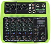 Pronomic Mini6 6-Kanal USB-Mischpult, USB-betriebener 6-Kanal Mixer | 4...