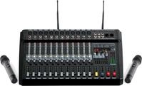 Pronomic Powermake 1200 Powermischer - 12-Kanal-Mischpult - 2 UHF-Funkmikrofone...