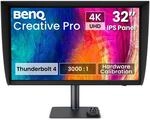 BenQ Creative Pro PV3250U 32 Zoll 4K Monitor f&uuml;r Color Grading & Schnitt | 99%...