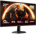 AOC 27G50F 27 Zoll FHD Monitor, 180Hz (OC, Native 144Hz), IPS Panel, 4ms GtG,