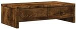 vidaXL Monitorst&auml;nder mit Schubladen R&auml;uchereiche 50x27x15 cm