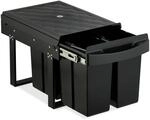 Relaxdays Einbaum&uuml;lleimer, ausziehbar, M&uuml;lltrennsystem f&uuml;r Unterschrank,