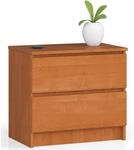 AKORD Kommode K60 mit 2 Schubladen | f&uuml;r das Wohnzimmer Schlafzimmer Schrank...