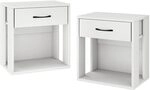Vicco Nachttisch Virela Wei&szlig; | 2er Set, zur Ablage von Alltagsgegenst&auml;nden...