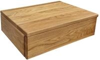 Erst-Holz Bettablage Nachttisch schwebend 45x34x15 cm Eiche ge&ouml;lt