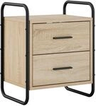 vidaXL H&auml;ngender Nachttisch Sonoma-Eiche 40 x 30 x 50 cm Holzwerkstoff 
