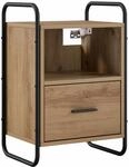 vidaXL H&auml;ngender Nachttisch Artisan-Eiche 40 x 30 x 60 cm | Bietet viel Platz...