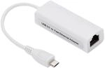 BerryBase Ethernet Adapter Micro-USB zu RJ45, Typ-B OTG Netzwerkadapter, LAN...