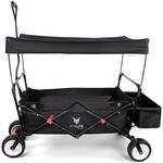 FUXLIFE Bollerwagen FX-CT350 Schwarz &bull; Faltbarer Handwagen f&uuml;r Kinder &...