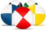 Diabolo Freizeitsport 5er Set Diabolo Premium Soft Jonglierb&auml;lle zweifarbig...