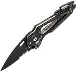 True Smartknife+ Multitool aus schwarz oxidiertem, hochwertigem Edelstahl, h&auml;lt