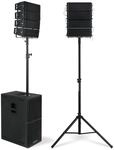 Pronomic V-Array Large Set - Aktives PA-System mit 1100 Watt (RMS) - Geeignet...