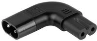 kabelmeister Stromadapter Stecker C8 an C7/Euro 8 Buchse, Links/rechts...