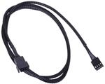 Phobya 4Pin PWM Verl&auml;ngerung 90cm - Schwarz Kabel L&uuml;fterkabel und Adapter