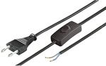 Wentronic Netzkabel (Eurostecker und Schalter auf abisolierte Kabelenden) 1,5m