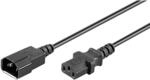 Kaltger&auml;tekabel Verl&auml;ngerungskabel 3,5m, C14 Stecker auf C13 Buchse Schwarz