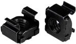 StarTech 100er-Pack M6 K&auml;figmuttern & Werkzeug, 19/10 Zoll Rack, Schwarz 