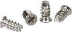 InLine L&uuml;fterschrauben 5,0 x 10,0mm, silber (50 St&uuml;ck)