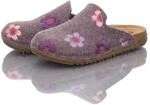Gemini Damen Filz Pantolette lila