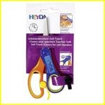 Heyda 2048077 Kinderschere Soft-Touch 14 cm mit Soft-Touch-Einlage rund f&uuml;r