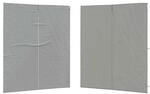 vidaXL Partyzelt-Seitenteil 2 STK. 200 x 195 cm Hellgrau PE und Stahl