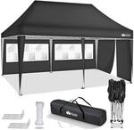 tillvex&reg; Pavillon 3x6m Wasserdicht mit 3 Seitenteilen | Stabil & Winterfest | Pop-Up