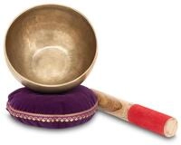 XDrum Omshanti Klangschale 13 cm Komplett Set, Handgemacht in Indien | Material: