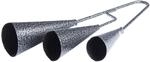 Fame Triple Agogo Bell, Metallische Cowbell, Samba und Capoeira, 3 Glocken,
