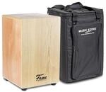 Fame Cajon Travel Set, Beginner String Cajon with Ash Frontplate, Matt Finish,