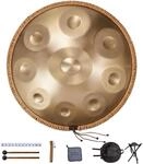 VEVOR Handpan Drum, 55 cm, 9-Ton-Stahlzungentrommel, 432 Hz, D-Moll, mit gewebtem