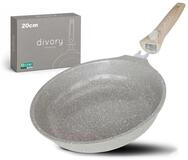 DIVORY Keramikpfanne 20cm &ndash; Pfanne abnehmbarem Griff mit Keramikbeschichtung