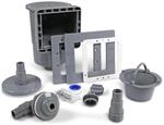 POOL Total Skimmer-Set Grau f&uuml;r Stahlwandbecken - Einbauskimmer Komplett-Set...