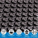 Mucola Solarfolie Pool Poolabdeckung rund zuschneidbar &Oslash; 500 cm Schwarz |...