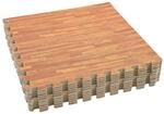 vidaXL Pool Bodenschutzmatte 12 STK. Holz 4,32 ㎡ Eva-Schaum