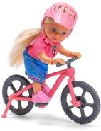 Simba Evi Love Mountain Bike &ndash; Puppe mit Fahrrad und Helm, sportliches Spielset mit