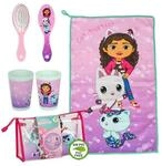Gabby's Puppenhaus-Set f&uuml;r den Kindergarten, 3-teilig, mit Handtuch, B&uuml;rste...