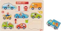 Steckpuzzle Tankstelle 30 x 21 x 2,4 cm, Holz, 8 Teile, per St&uuml;ck
