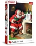 Trefl - Puzzle 1000 Teile, Der Nikolaus am Kamin, Coca Cola | F&uuml;r Kinder und