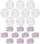 ABUS Rauchmelder Prefira 5 - Set mit 10 Rauchwarnmeldern zur Klebemontage -