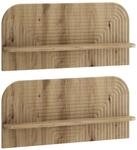vidaXL Wandregal 2 STK. Artisan-Eiche 80.5 x 13.5 x 37.5 cm | Dieses robuste...