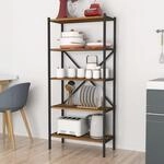 [en.casa] K&uuml;chenregal Tomelilla Standregal 160 x 66 x 34 cm Gew&uuml;rzregal mit 5