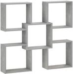 vidaXL Wandregal Betongrau 99,5 x 17 x 91 cm Holzwerkstoff | Dieses Wandregal...