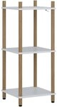 Vicco Eckregal Bivio, Wei&szlig;/Kiefer, 30 x 72 cm | 3 Ablagefl&auml;chen, zur...
