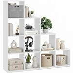 tectake&reg; B&uuml;cherregal, Schrank Regal als Raumteiler im Wohnzimmer, Trennwand